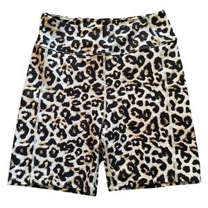 Abercrombie & Fitch Women’s Animal Print Biker Shorts